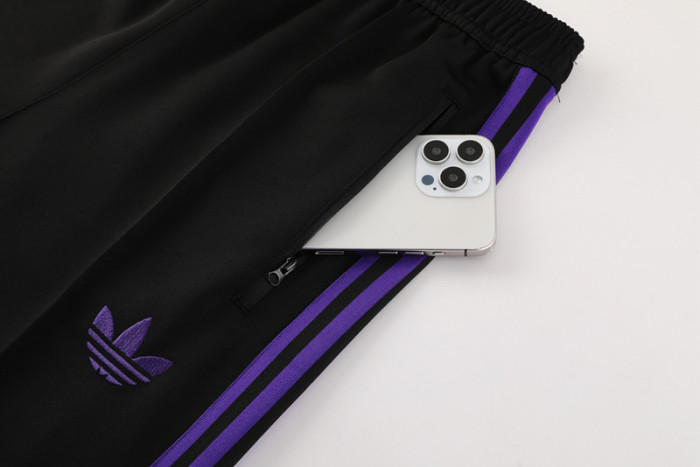 2024 AD Black Jacket Tracksuit #AJ19