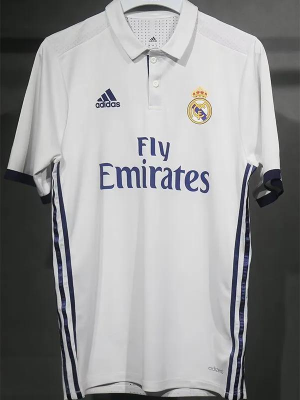 2016-2017 RMA Home Player Version Retro Soccer Jersey（ 球员）