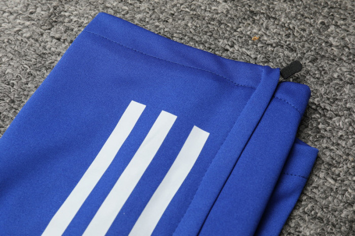 2024 AD Blue Kids Half Pull Tracksuit (童装)(半拉链)