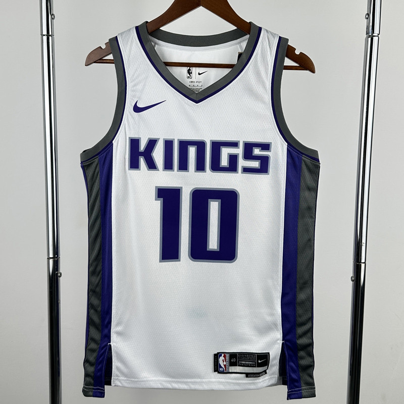 22-23 Kings DEROZAN #10 White Top Quality Hot Pressing NBA Jersey