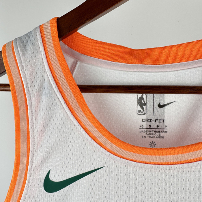23-24 SA Spurs SOCHAN #10 White City Edition Top Quality Hot Pressing NBA Jersey