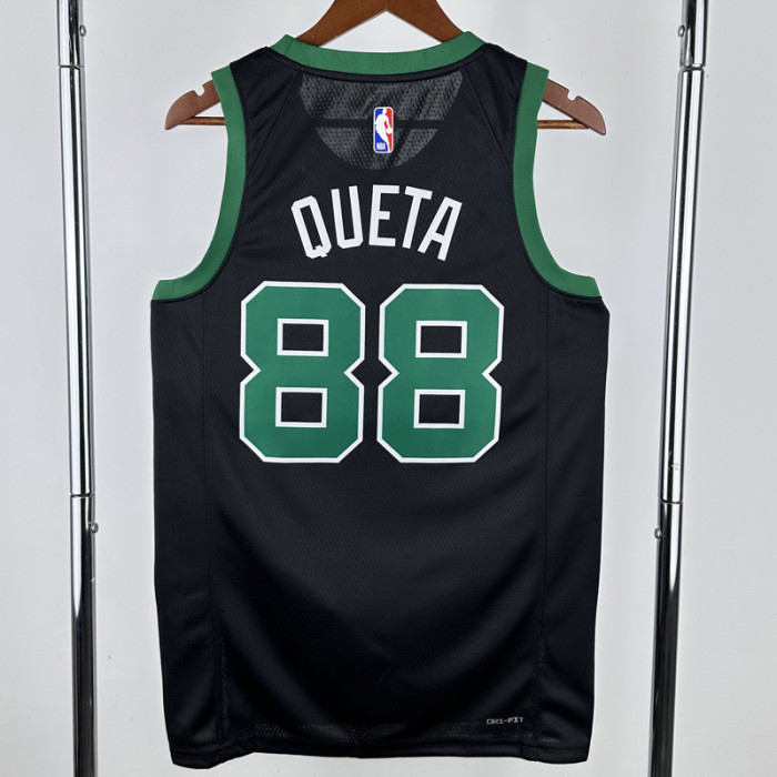 22-23 Celtics QUETA #88 Black Top Quality Hot Pressing NBA Jersey (Trapeze Edition) 飞人版