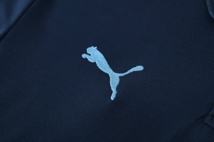 25-26 Man City Royal blue Polo Tracksuit