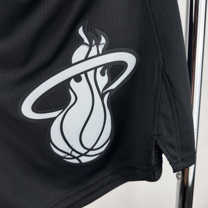23-24 HEAT Black City Edition Top Quality NBA Pants