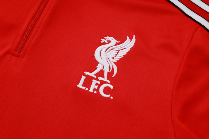 25-26 LIV Red Half Pull Tracksuit #B2509(半拉链)