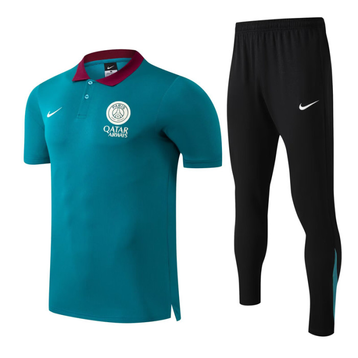 25-26 PSG Green Polo Tracksuit