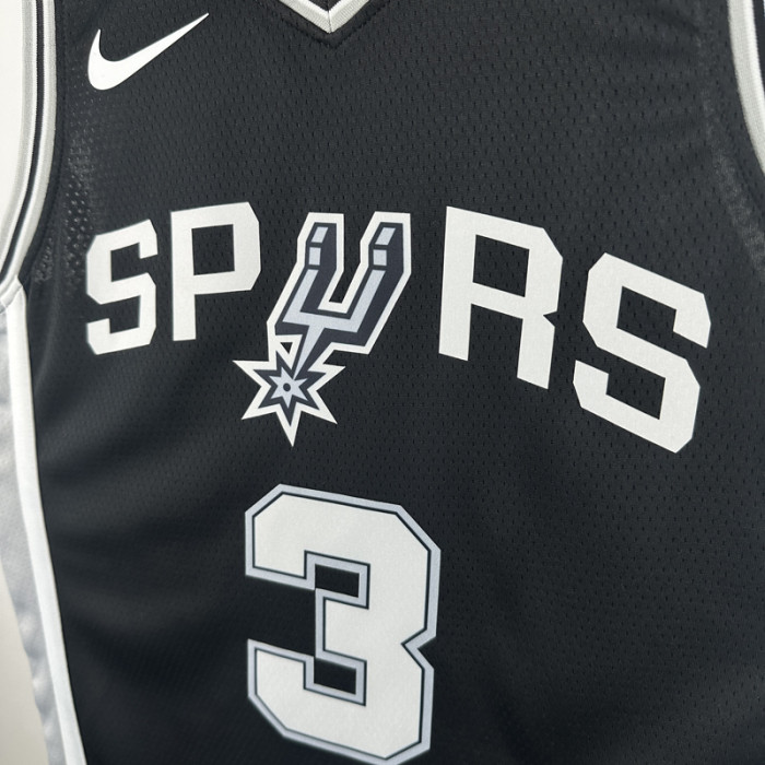 22-23 SA Spurs PAUL #3 Black Top Quality Hot Pressing NBA Jersey