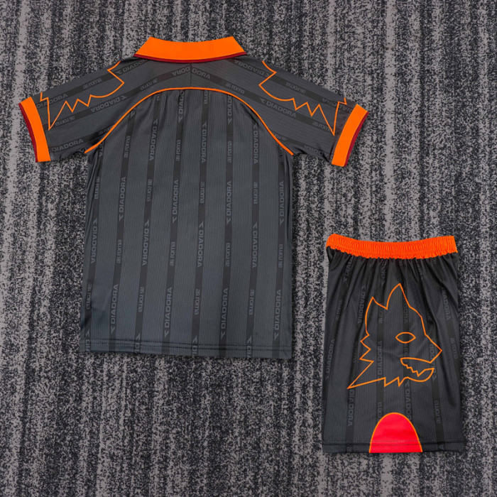 1999-2000 Roma Away Kids Retro Soccer Jersey