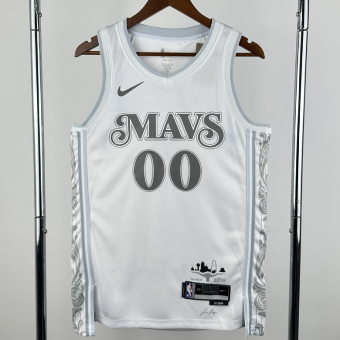 24-25 Dallas Mavericks CHRISTIE #00 White City Edition Top Quality Hot Pressing NBA Jersey
