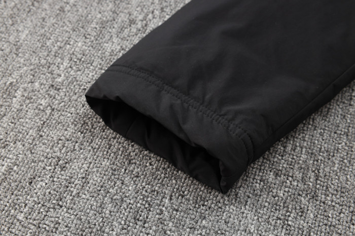 24-25 ACM Black Hooded Windbreaker Fabric Cotton Coat #G254(红标)