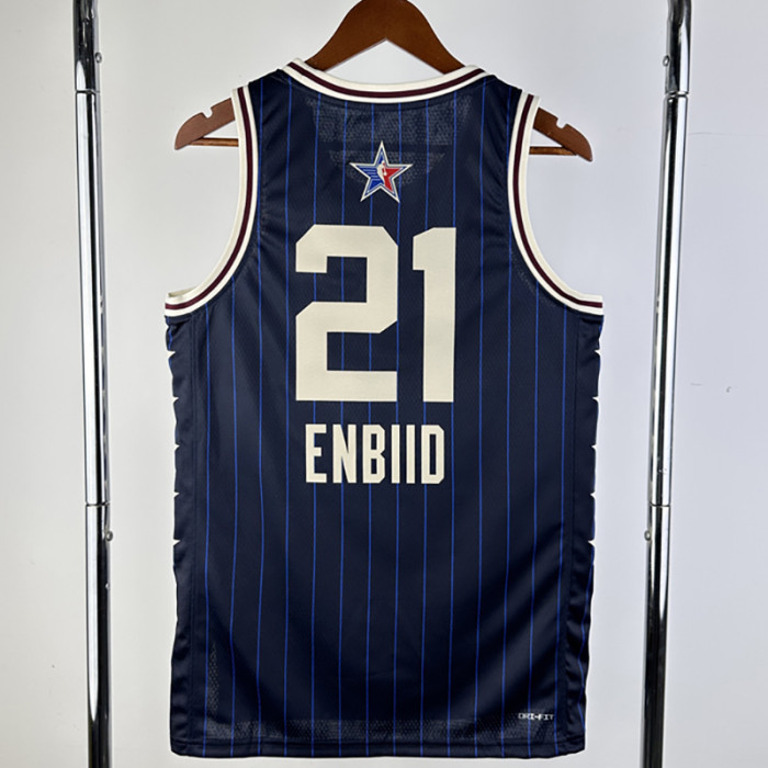 23-24 ALL-STAR ENBIID #21 Blue Top Quality Hot Pressing NBA Jersey