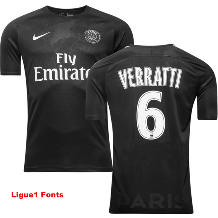 2017-2018 PSG Paris Third Retro Soccer Jersey