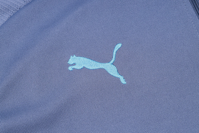 24-25 Man City Gray Half Pull Tracksuit (半拉链)