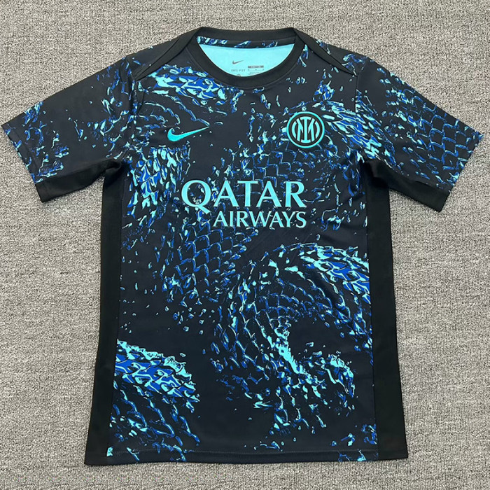 25-26 INT Blue Black Special Edition Fans Soccer Jersey