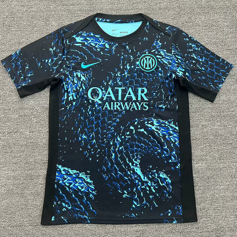25-26 INT Blue Black Special Edition Fans Soccer Jersey