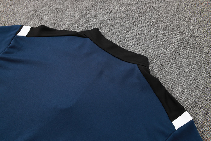 2024 JOM Royal blue Half Pull Tracksuit #2492(半拉链)