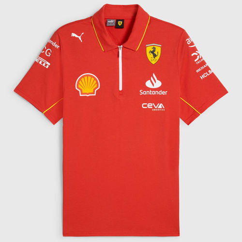 2024 Ferrari Red Polo Racing Suit (有领)