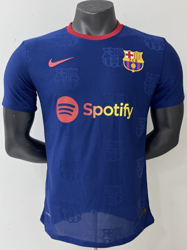 25-26 BAR Royal Blue Special Edition Player Version Training Shirts (标队印花)