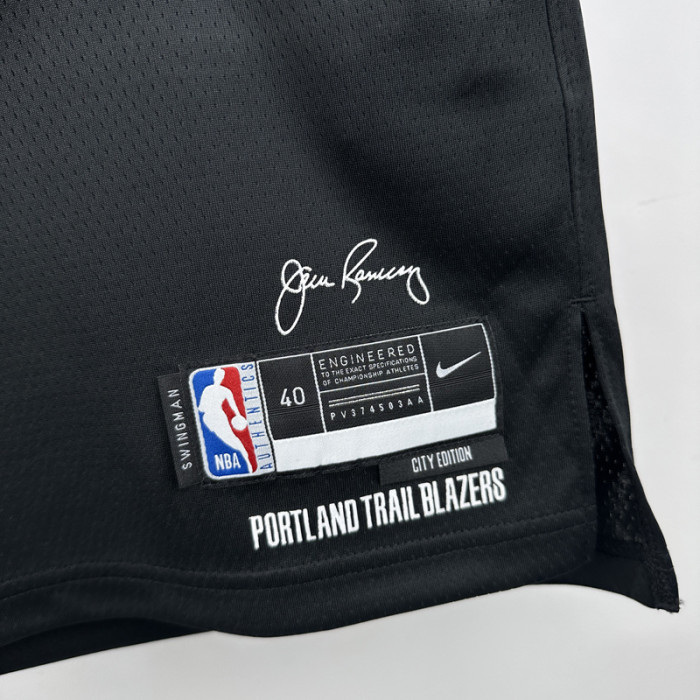 23-24 Trail Blazers AYTON #2 Black City Edition Top Quality Hot Pressing NBA Jersey