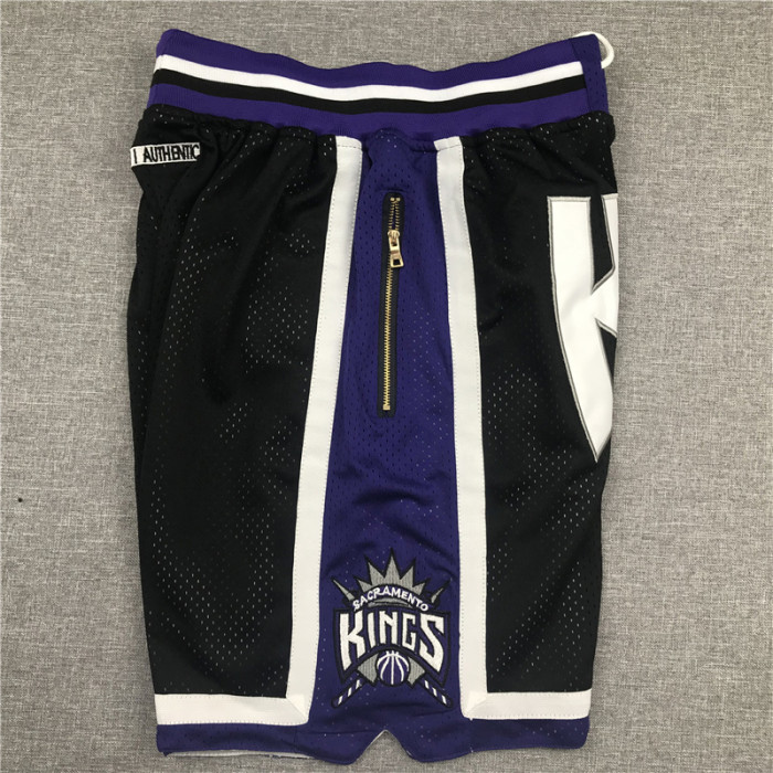 Kings Black City Edition Top Quality NBA Pocket Pants #国王队