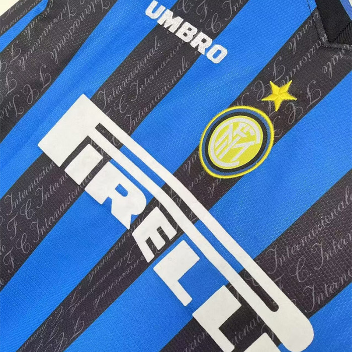 1997-1998 INT Home Long Sleeve Retro Soccer Jersey (长袖)
