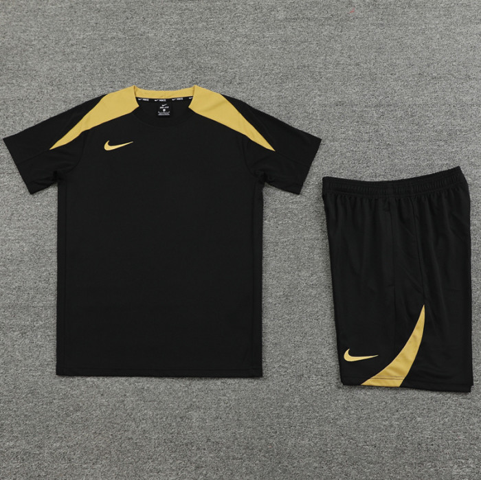 2024 NK Black-Gold Training Short Suit #ND05