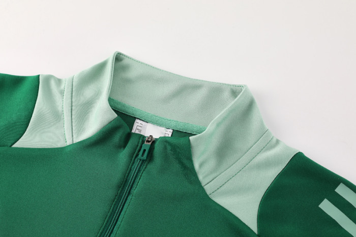 2024 AD Green Half Pull Tracksuit #AB07 (半拉链)