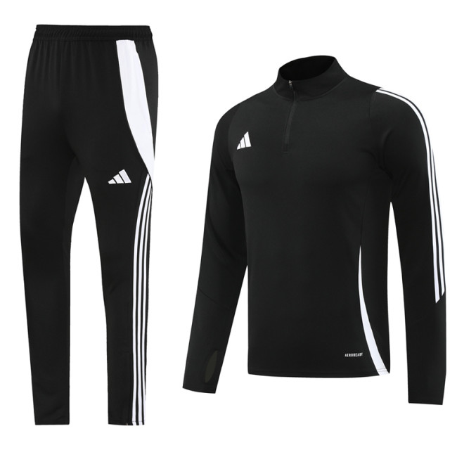 2024 AD Black Half Pull Tracksuit #AB06 (半拉链)