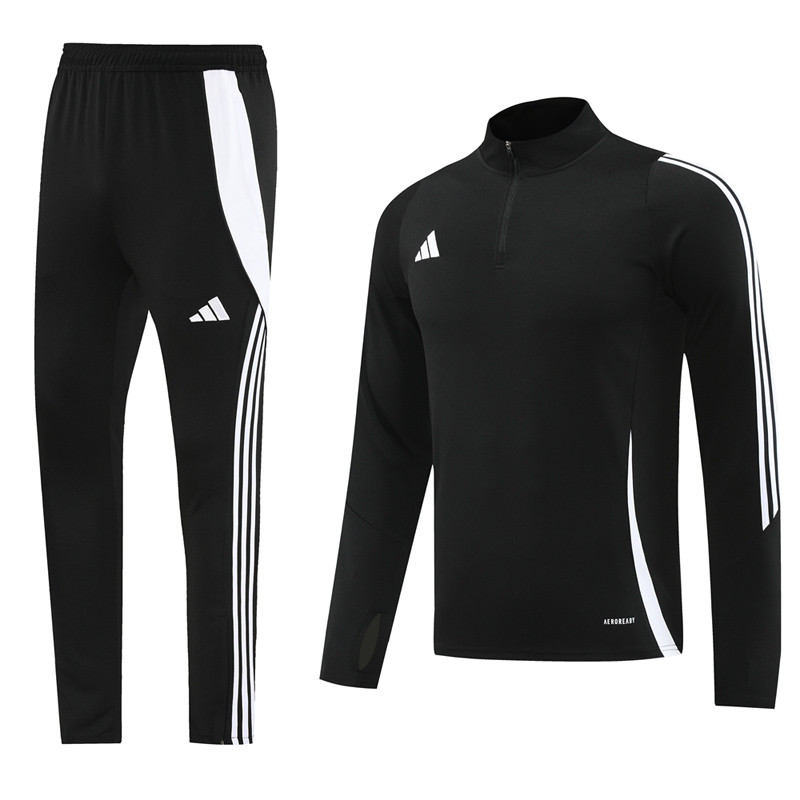 2024 AD Black Half Pull Tracksuit #AB06 (半拉链)