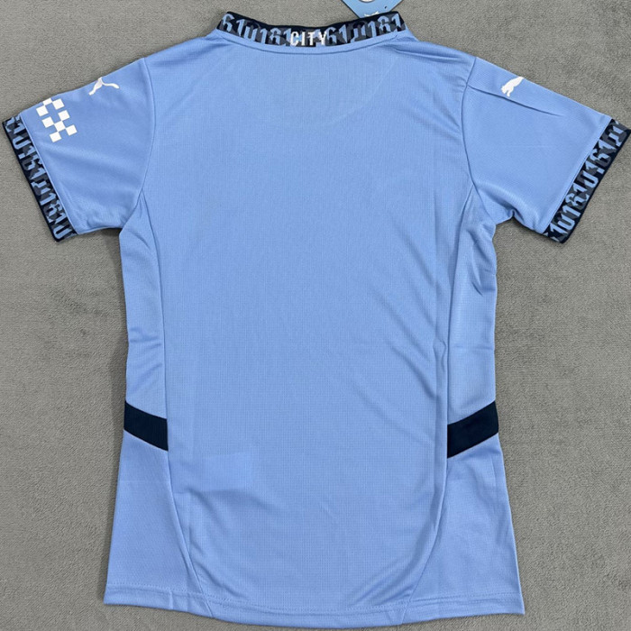 24-25 Man City Home Women Soccer Jersey (女)