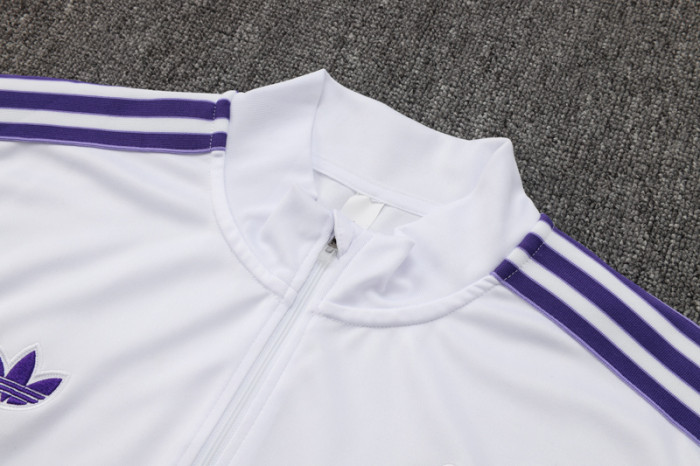 25-26 RMA White Half Pull Tracksuit #B2513(半拉链)
