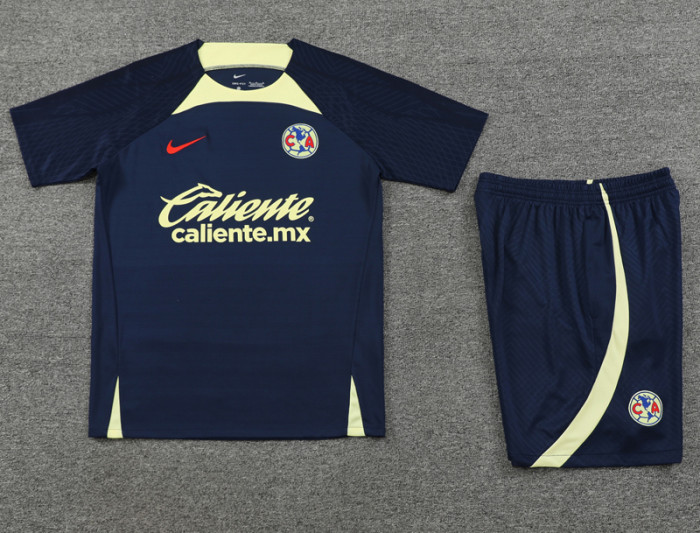 24-25 Club America Dark Blue Training Short Suit