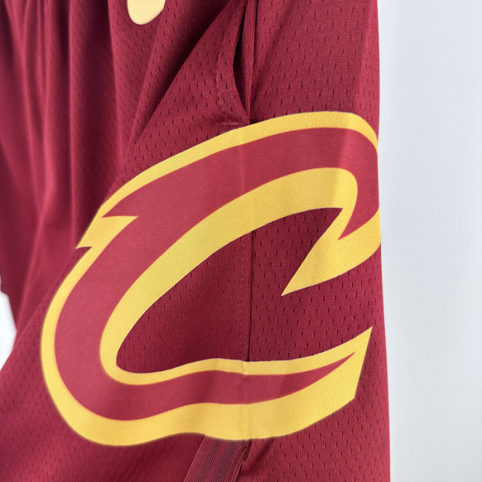 22-23 Cleveland Cavaliers Red Away Top Quality NBA Pants