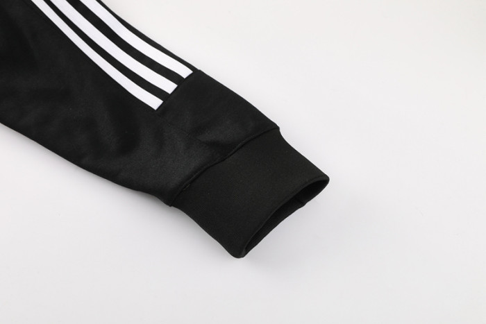 24-25 Man Utd Black Hoodie Tracksuit (卫衣套装)