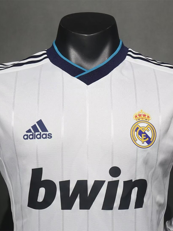 2012-2013 RMA Home Player Version Long Sleeve Retro Soccer Jersey（长袖球员）