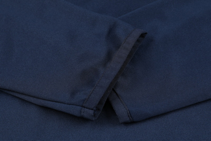 2024 AD Navy blue Kids Half Pull Tracksuit (童装)(半拉链)