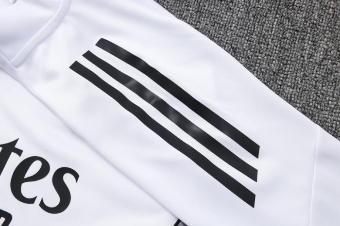25-26 RMA White Half Pull Tracksuit #B2505(半拉链)