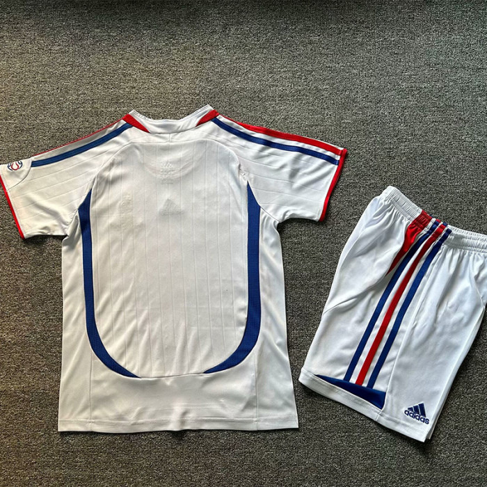 2006 France Away Kids Retro Soccer Jersey