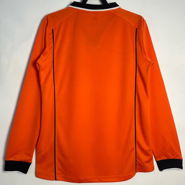 1998 Netherlands Home Long Sleeve Retro Soccer Jersey (长袖)
