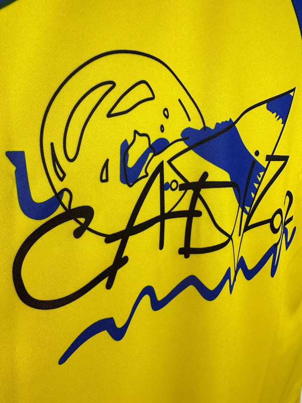 1991-1992 Cadiz Home Retro Soccer Jersey