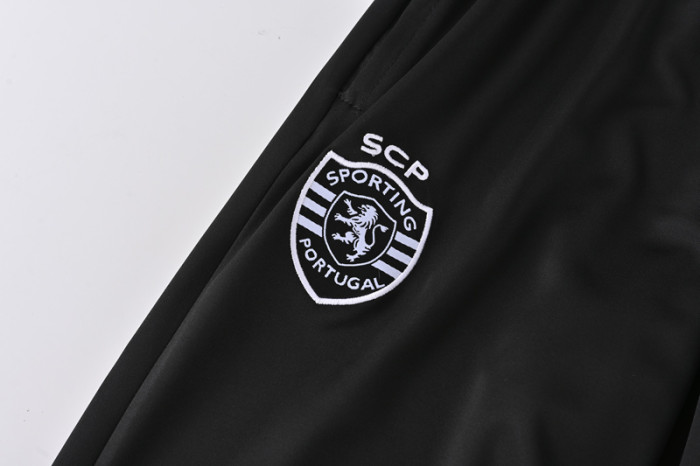 24-25 Sporting Lisbon Black Half Pull Tracksuit (半拉链)