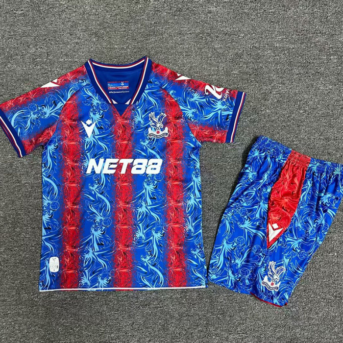 24-25 Crystal Palace Home Kids Soccer Jersey