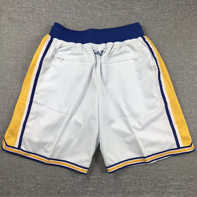Warriors White City Edition Top Quality NBA Pocket Pants *勇士队