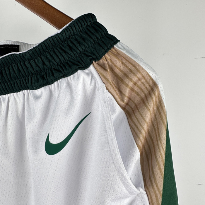 23-24 CELTICS White City Edition Top Quality NBA Pants