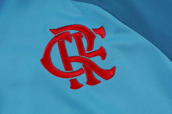 25-26 Flamengo Blue Kids Half Pull Tracksuit (童装)(半拉链)