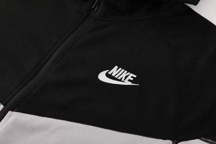 2024 NK Black gray Hoodie Jacket Tracksuit #NM08(黑灰色)