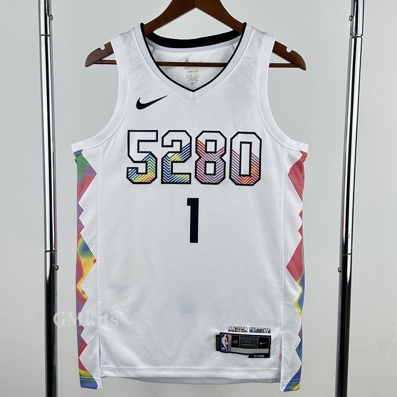 24-25 Nuggets PORTERJR. #1 White City Edition Top Quality Hot Pressing NBA Jersey