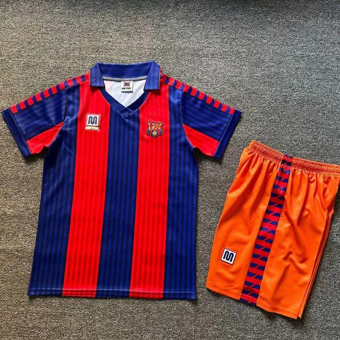 1991-1992 BAR Home Kids Retro Soccer Jersey