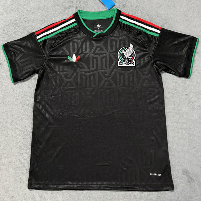 25-26 Mexico Black Training Shirts *三色叶