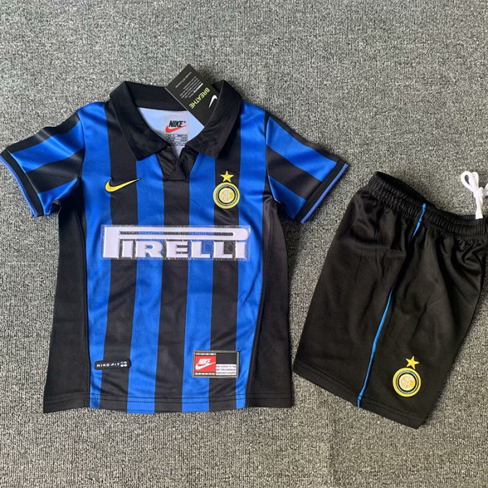 1998-1999 INT Home Kids Retro Soccer Jersey